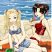 Summer  Ino and Tenten by funny neko