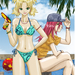 Summer  Temari and Tayuya by funny neko