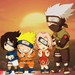 Naruto Chibi Team Kakashi by behi