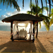 Gazebo on beach