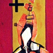 11 REGRESSUS AD UTERUM 12, olaj, vászon, linó,100x40cm, 2003