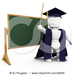 26955-Clipart-Illustration-Of-A-White-Character-Teacher-In-A-Cap