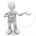 28215-Clipart-Illustration-Of-A-White-Person-Standing-And-Holdin