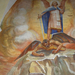 Sopronbánfalva - Karmelita templom freskója: a sátán Sztálin arc