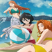 bleach Girls At the beach by DemonFoxKira