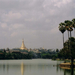 A Shwedagon Pagoda a távolból