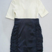 90726A-40 DNG DARK BLUE COTTON JERSEY&COTTON&POLYESTER DRESS SIZ