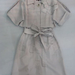 90730A-19 PRADA GREY COTTON&POLYESTER DUSTCOAT DRESS SIZE 2 4 6 