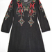 90805A-23A PRADA BLACK COTTON JERSEY DRESS SIZE 2 4 6 PRICE USD 