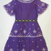 90716A-01A CHANEL PURPLE SILK DRESS SIZE 2 4 6(BACK) PRICE USD 4