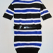 90922B-35 CHANEL BLUE COTTON JERSEY  SWEATERS SIZE ONE SIZE (FRE