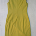 90924B-15  CHANEL YELLOW WOOL DRESS SIZE 2 4 6 (BACK) PRICE USD4