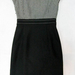 90924C-16  CHANEL BLACK WOOL&COTTON DRESS SIZE 36 38 40 42 (BACK