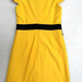 91009B-42A  CHANEL YELLOW WOOL DRESS SIZE 2 4 6 (BACK) PRICE USD