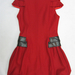 91017A-12  CHANEL RED WOOL DRESS SIZE 2 4 6 (BACK) PRICE USD47