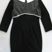 90926A-37 MIUMIU BALCK WOOL&SATIN DRESS SIZE 2 4 6 (BACK) PRICE 