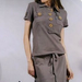 90716C-11 DKNY KHAKI COTTON JERSEY DRESS SIZE 2 4 6. PRICE USD 4