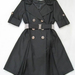 90716B-48A MOSCHINO BLACK COTTON&POLYESTER DUSTCOAT SIZE 2 4 6 P