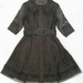 90716A-26A ANNA SUI BLACK ORGANZA DUSTCOAT SIZE 2 4 6 PRICE USD 