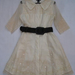 90717B-26 ANNASUI BEIGE ORGANZA DRESS SIZE 2 4 6 PRICE USD 45[2]