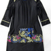 90923B-13A ANNASUI BLACK POLYESTER JERSEY DRESS SIZE 2 4 6 PRICE