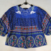 90925B-35A  ANNASUI BLUE COTTON TOP SIZE 2 4 6 PRICE USD28