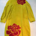 90810C-50C KENZO YELLOW COTTON WOOL DRESS SIZE 2 4 6 PRICE USD 5